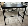 Table haute noir 120 x 80 cm