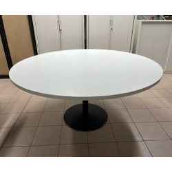 Table réunion blanc 159 cm
