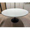 Table réunion blanc 159 cm