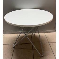Table basse blanc / gris alu