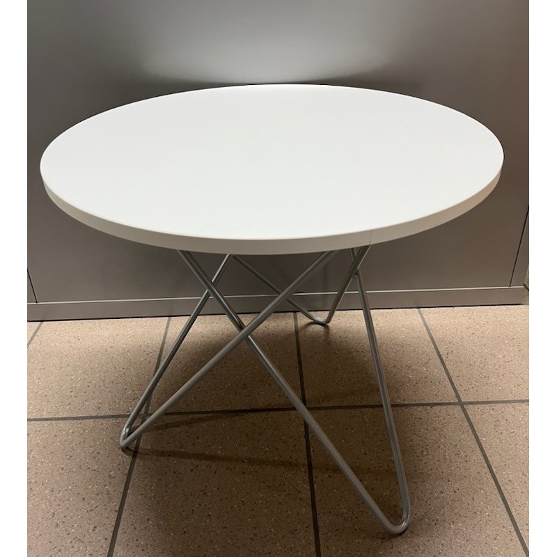 Table basse blanc / gris alu