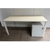 Bureau 160 cm érable réglable en hauteur