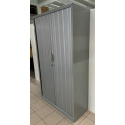 Armoire métal 120 x 198 cm gris alu