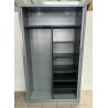 Armoire vestiaire gris alu