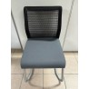 Chaise visiteur gris / noir