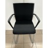 Lot de 2 chaises noir avec accoudoirs