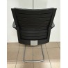 Lot de 2 chaises noir avec accoudoirs