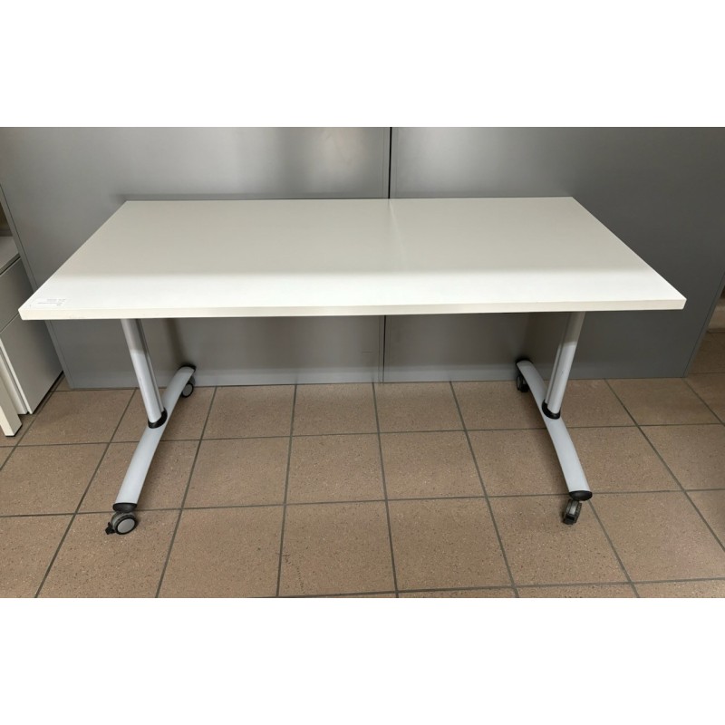 Table pliante 140 cm blanc