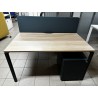 Bench 140 cm chêne cérusé