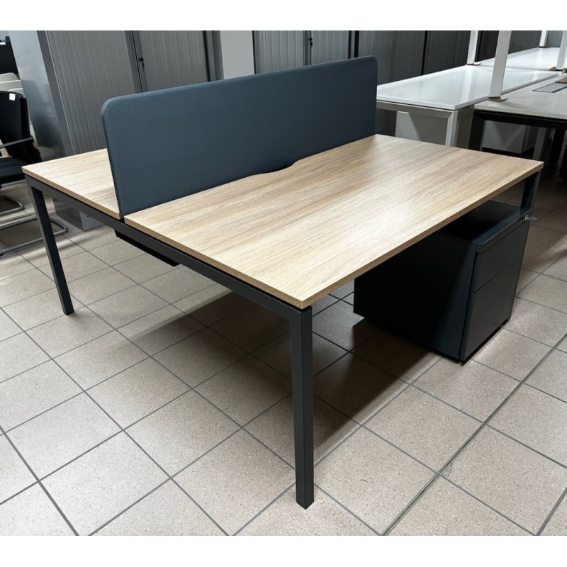 Bench 140 cm chêne cérusé