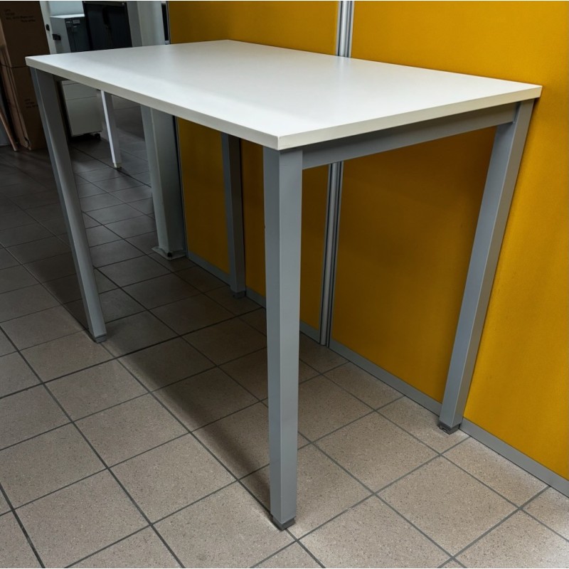 Table haute 140 cm blanc