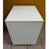 Caisson a roulettes blanc / acacia