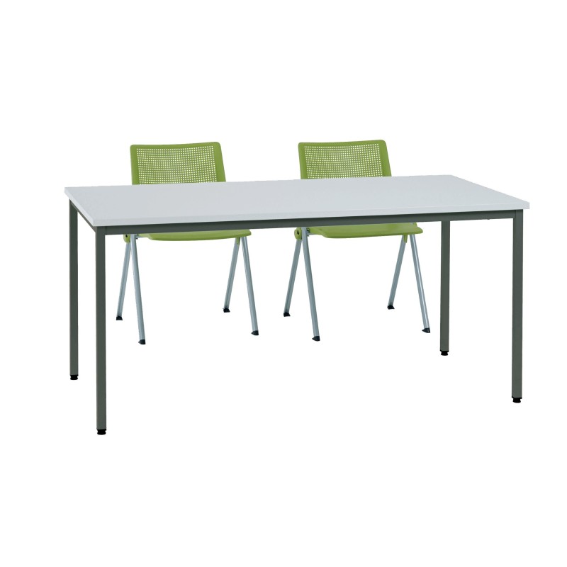 Table modulaire 160 gris clair POLY