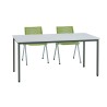 Table modulaire 160 gris clair POLY