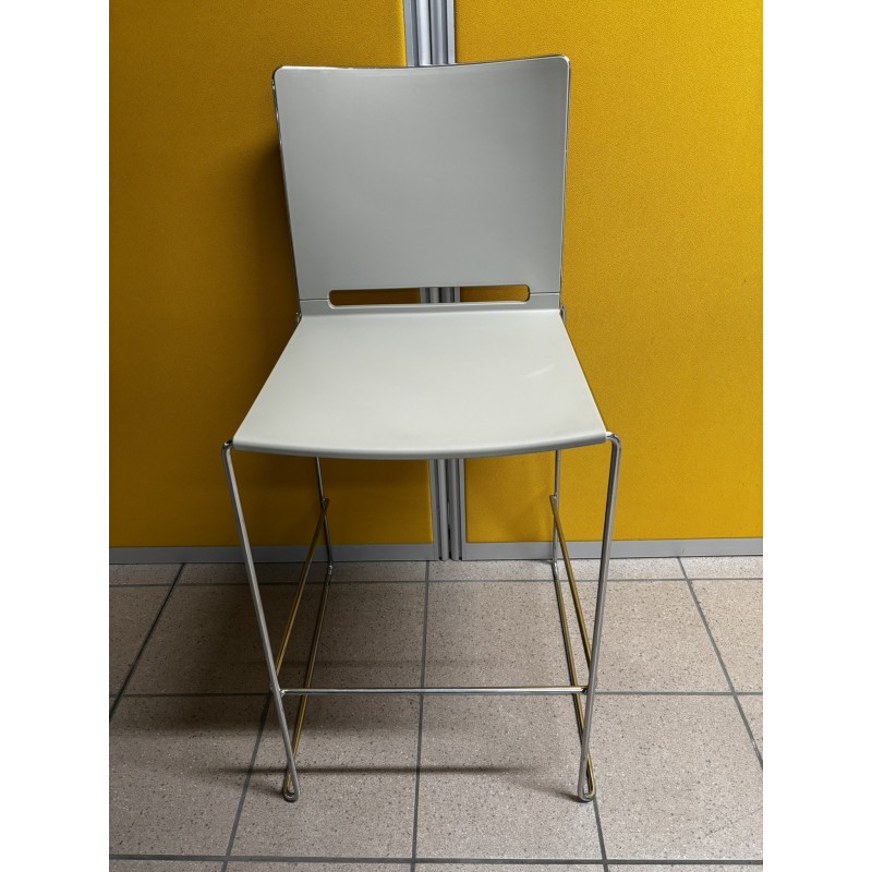 Tabouret haut polypro beige