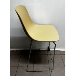 Tabouret haut beige