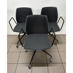 Lot de 3 chaises visiteurs