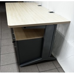 Bureau 160 cm érable / alu