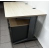 Bureau 160 cm érable / alu