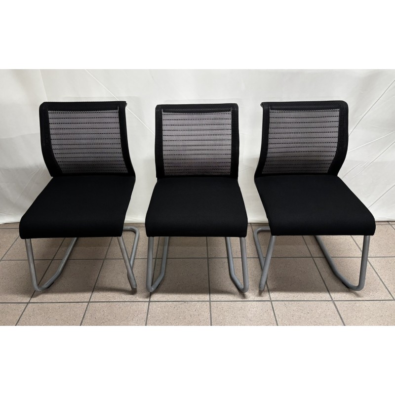 Lot de 3 chaises visiteurs