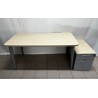 Bureau droit 160 cm érable