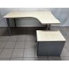 Bureau plan compact 160 cm érable