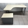 Bureau plan compact 160 cm érable