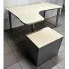 Bureau plan compact 160 cm érable