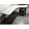 Bureau plan compact 160 cm érable