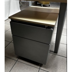 Bureau plan compact 160 cm érable
