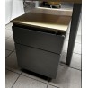 Bureau plan compact 160 cm érable