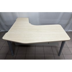Bureau plan compact 160 cm érable