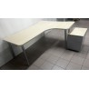 Bureau plan compact 180 cm érable
