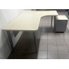 Bureau plan compact 180 cm érable