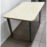 Bureau droit 120 cm érable