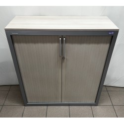 Armoire métal 100 cm acacia