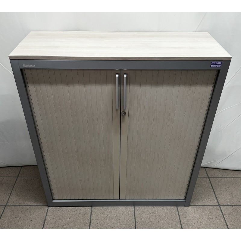 Armoire métal 100 cm acacia