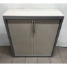 Armoire métal 100 cm acacia