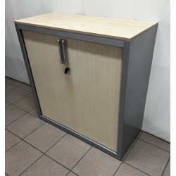 Armoire métal 100 cm érable