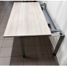 Bureau 160 cm plateau coulissant