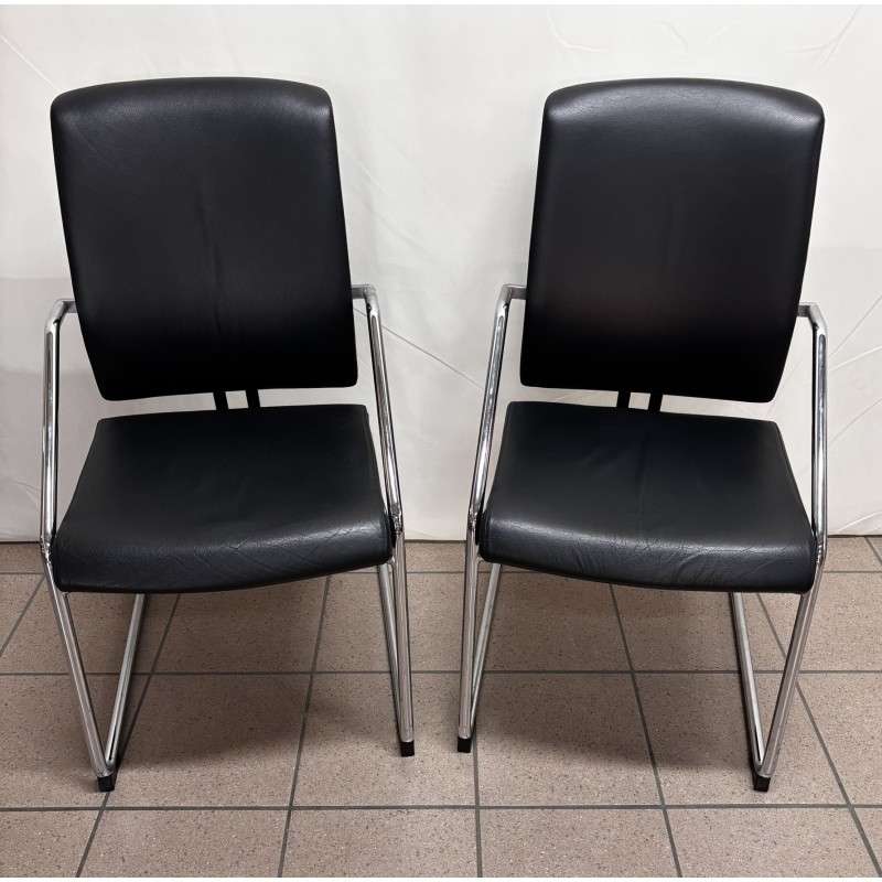 Lot de 2 chaises visiteurs