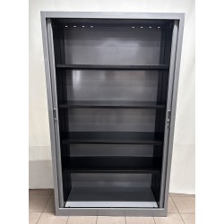 Armoire métal 120 cm gris alu